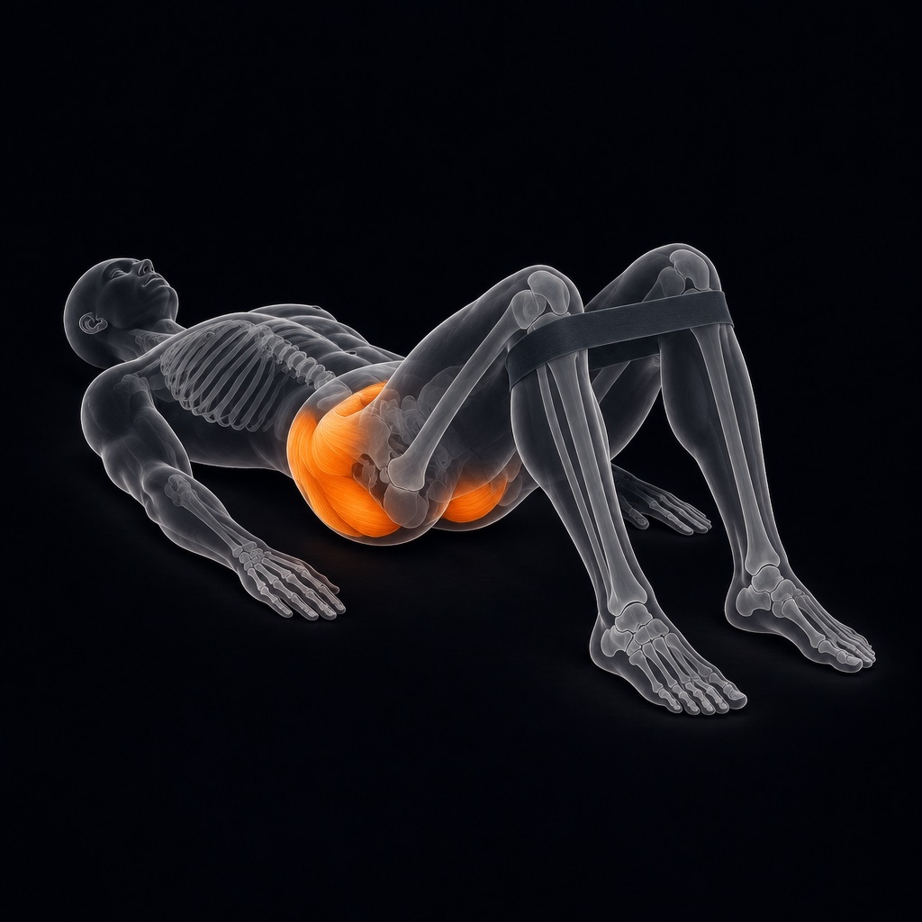 Mini Band Glute Bridge with Abduction