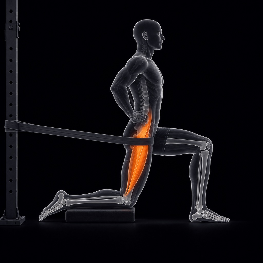 Banded Half Kneeling Hip Flexor Mobilization