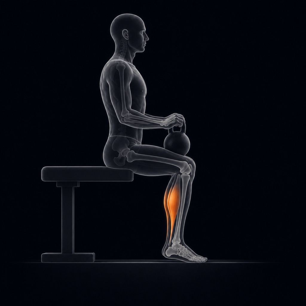 Kettlebell Seated Soleus Raise