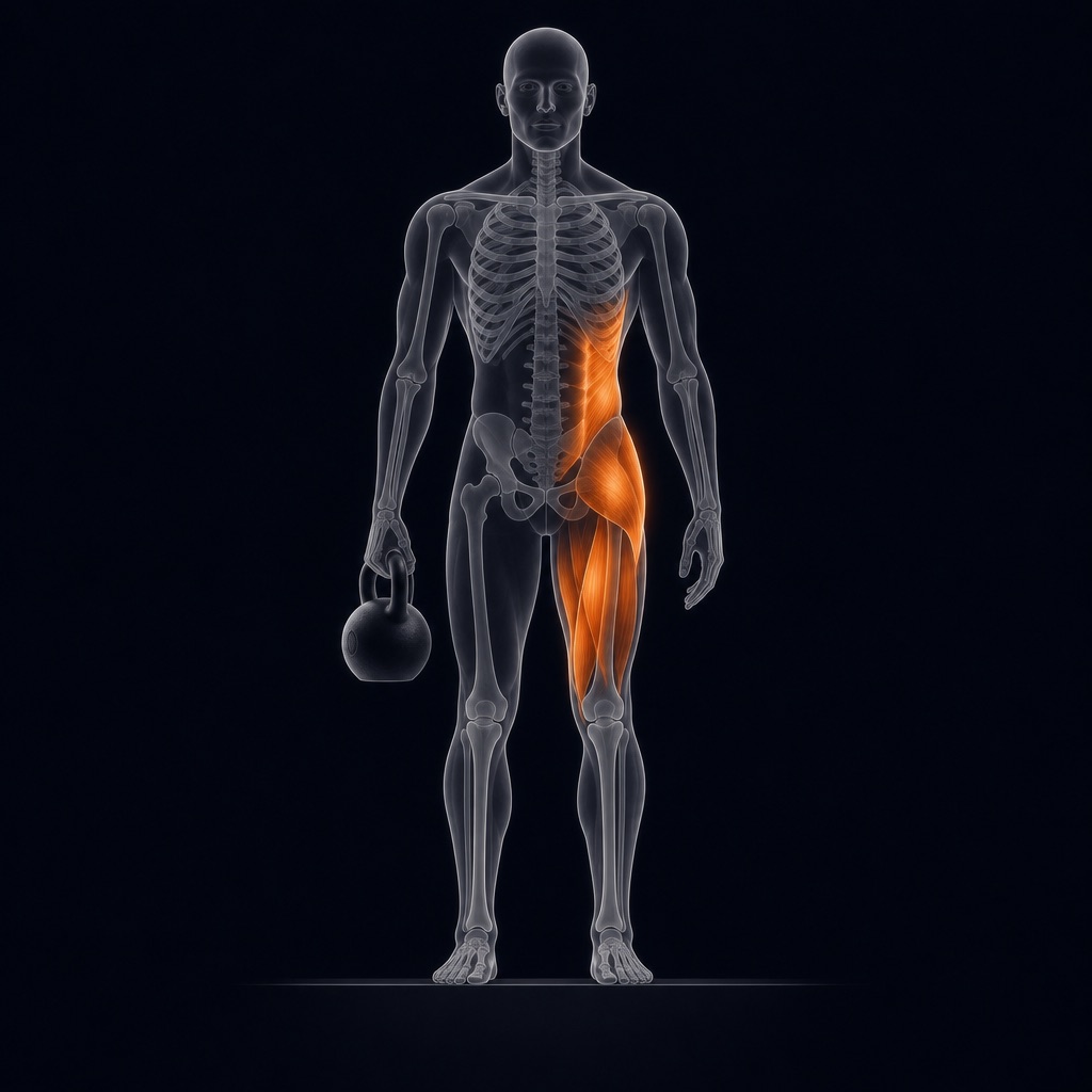 Kettlebell Suitcase Deadlift